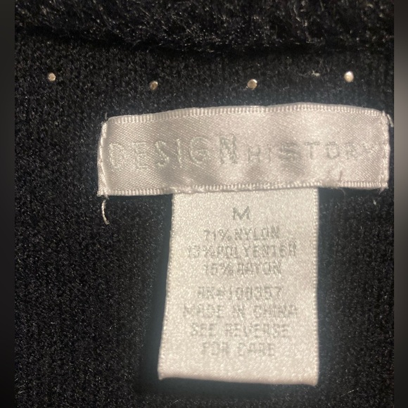 Design History fuzzy beaded eyelash sweater - Picture 4 of 7